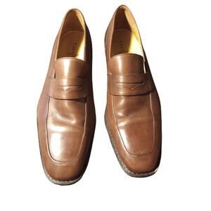 Cole Haan Men's 10.5 M Brown Leather Penny Loafers